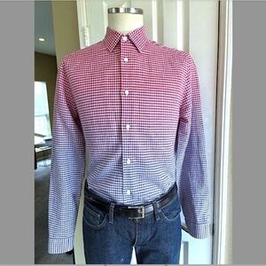 PAUL SMITH LONDON "Byard" Ombre Check Dress Shirt NWOT/sz: 39= 15.5